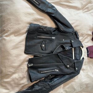 Blank NYC Black Leather Moto Jacket